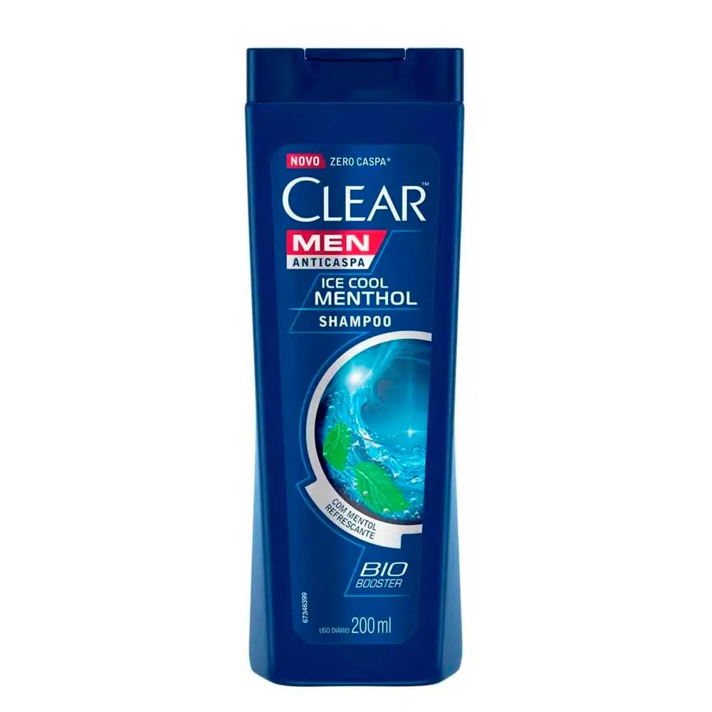 SHAMPOO ANTICASPA CLEAR MEN ICE COOL MENTHOL 200ML