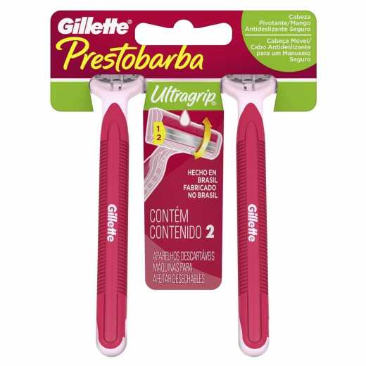 APARELHO PARA BARBEAR ULTRAGRIP GILLETTE CABECA MOVEL