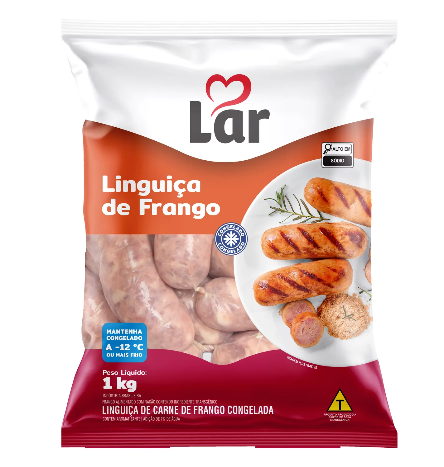 LINGUIÇA DE FRANGO GROSSA LAR CONGELADA KG (AGRANEL)