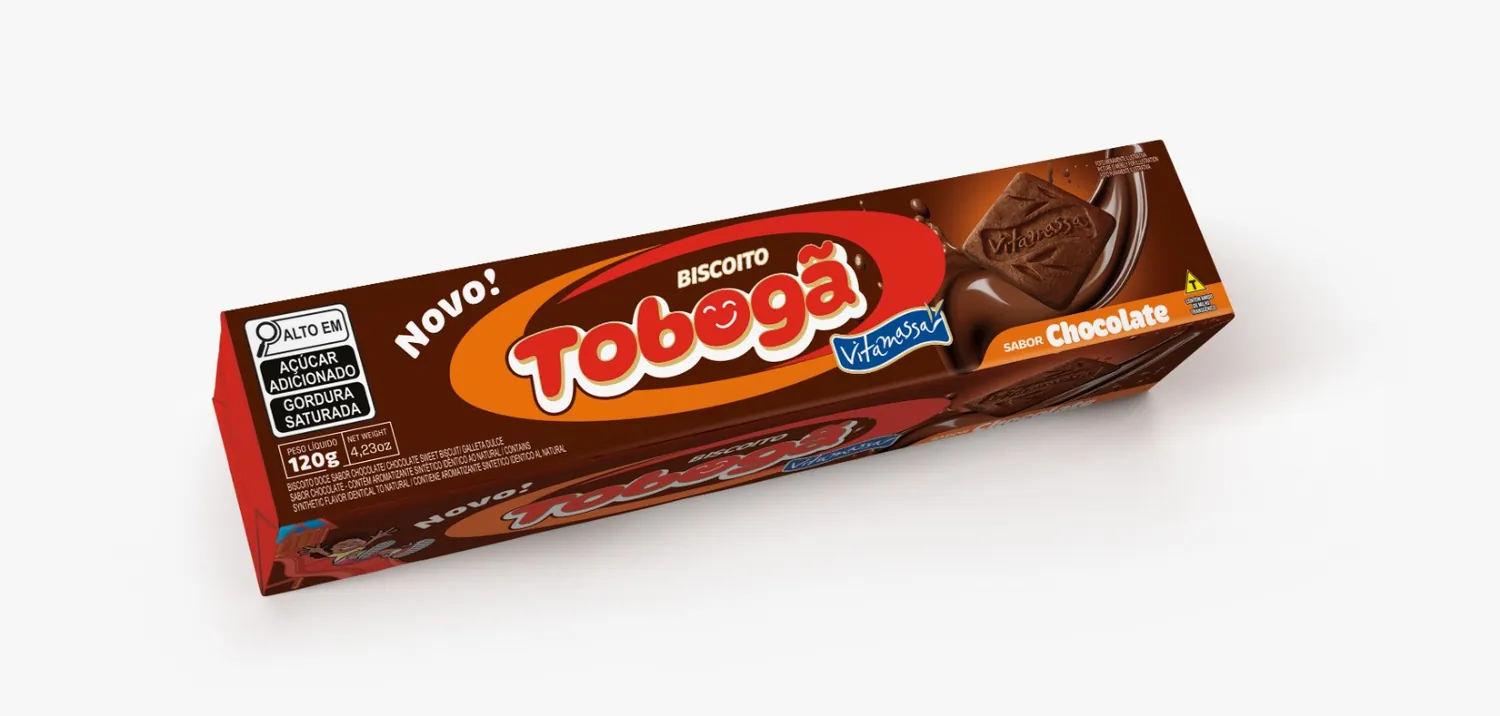 BISCOITO AMANTEIGADO TOBOGÃ CHOCOLATE 120G