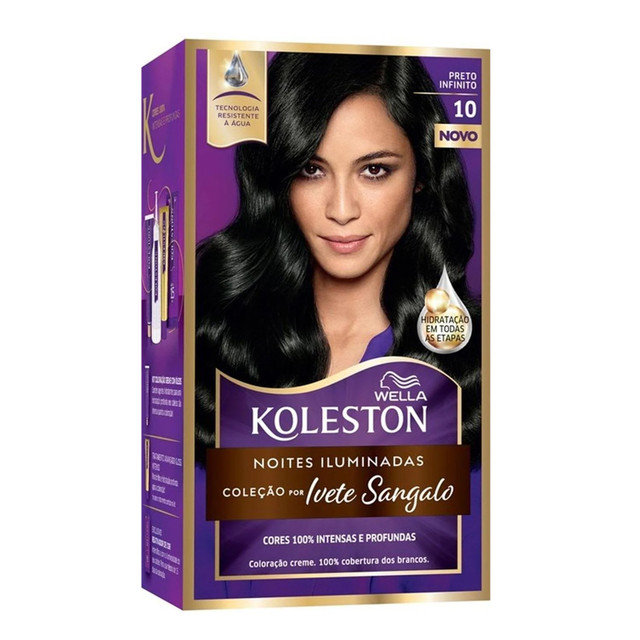 COLORACAO KIT PERMANENTE COTY KOLESTON 10 PRETO INFINITO 1UN 0