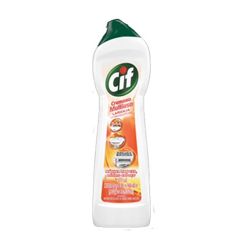 SAPONÁCEO CREMOSO MULTIUSO LARANJA CIF SQUEEZE 250ML 0