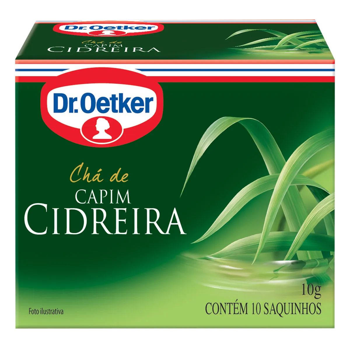 CHÁ CAPIM-CIDREIRA DR. OETKER CAIXA 10G 10 UNIDADES