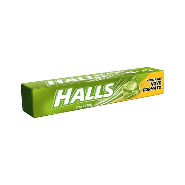 BALA UVA VERDE HALLS PACOTE 28G