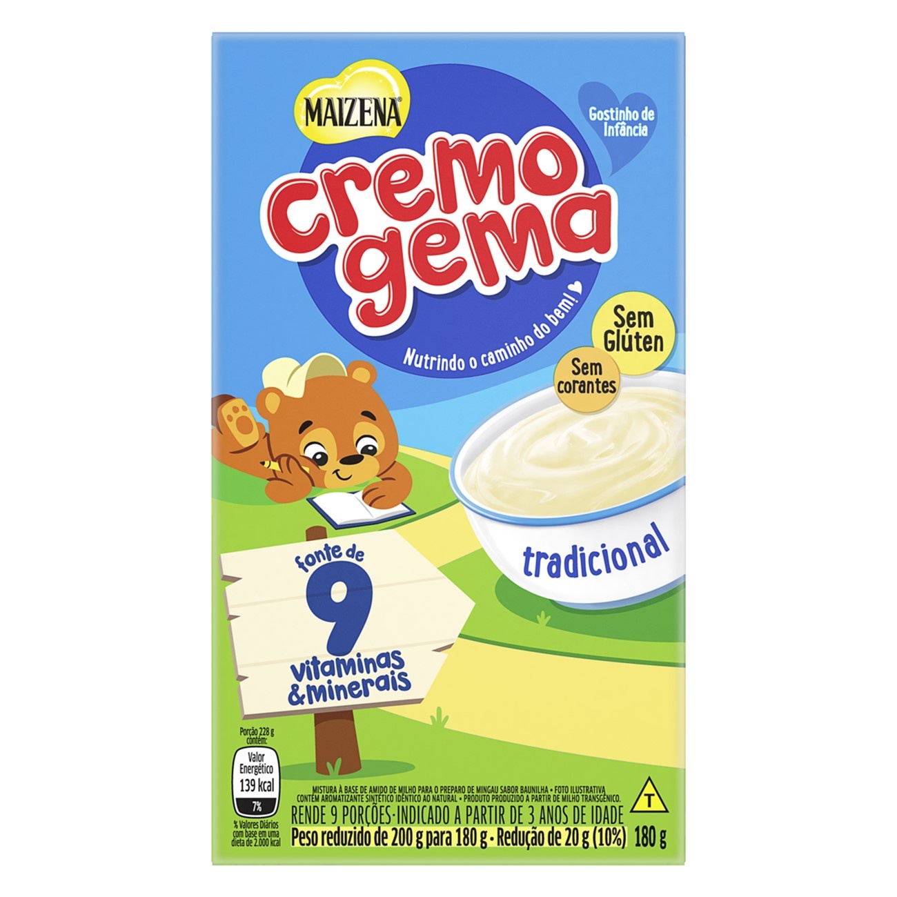CREMOGEMA MAIZENA 180G TRADICIONAL