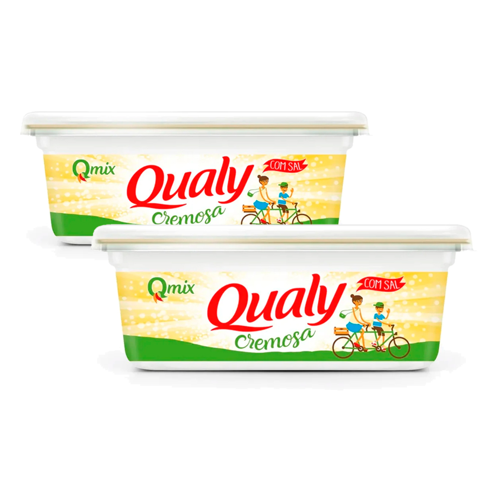 MARGARINA CREMOSA COM SAL QUALY POTE 250G