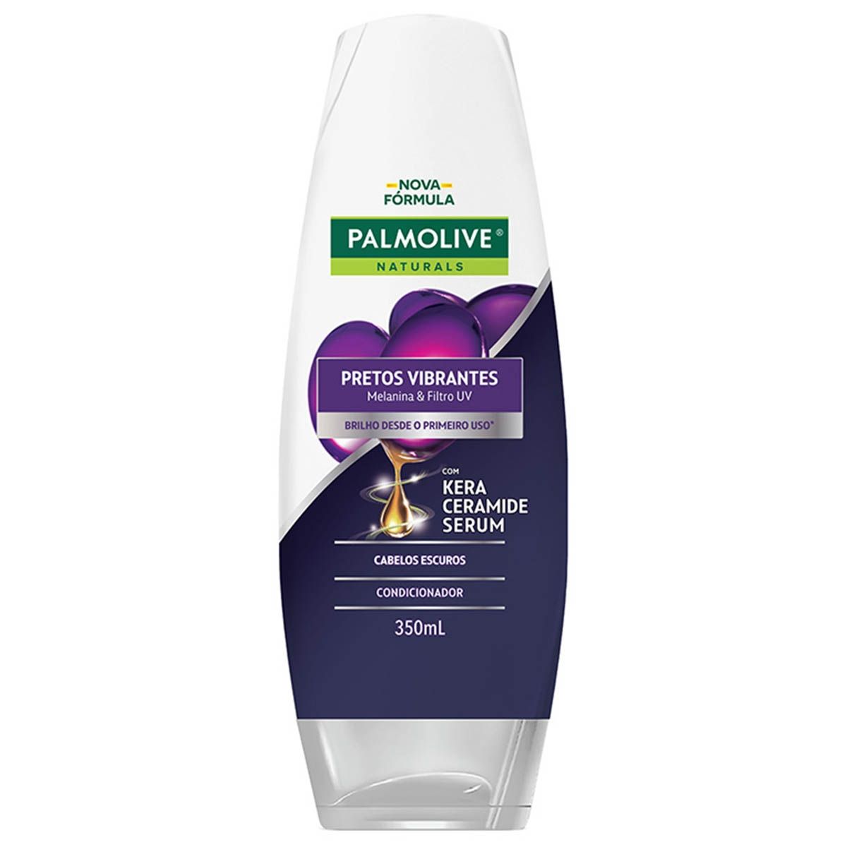 CONDICIONADOR PALMOLIVE NATURALS PRETOS VIBRANTES FRASCO 350ML