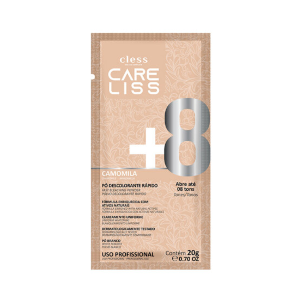 DESCOLORANTE PÓ CAMOMILA +8 CARE LISS ENVELOPE 20G