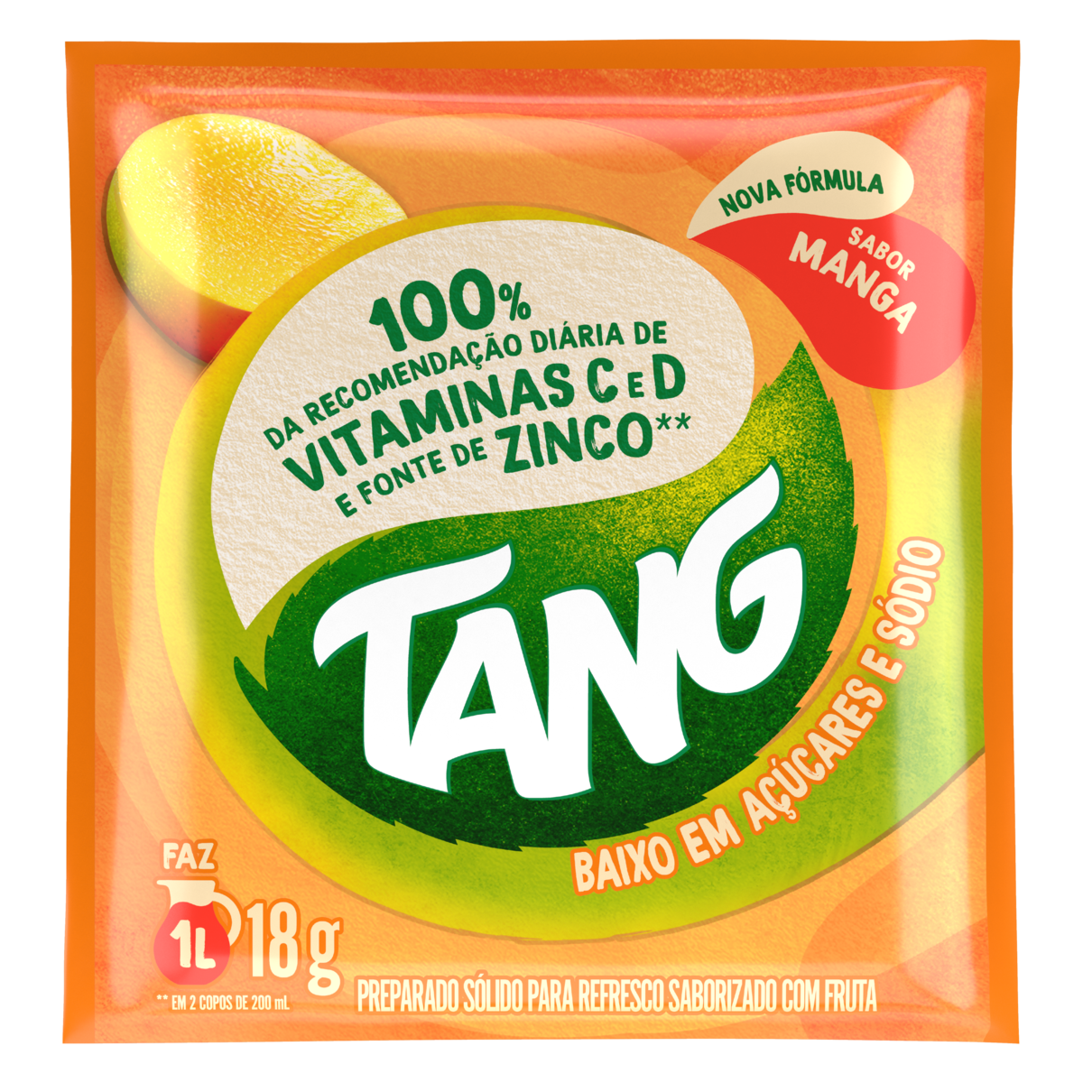 REFRESCO EM PÓ MANGA TANG PACOTE 18G