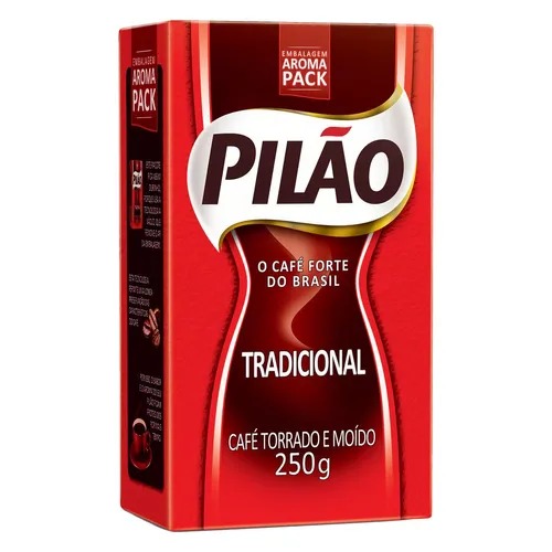 CAFÉ TORRADO E MOÍDO A VÁCUO TRADICIONAL PILÃO PACOTE 250G
