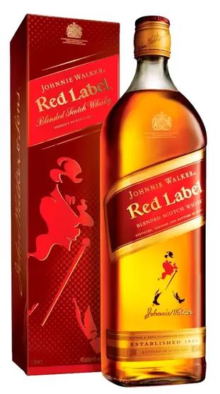 WHISKY ESCOCÊS BLENDED RED LABEL JOHNNIE WALKER GARRAFA 1L 0