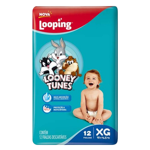 FRALDA JUMBINHO BABY LOONEY T XG C/14UN