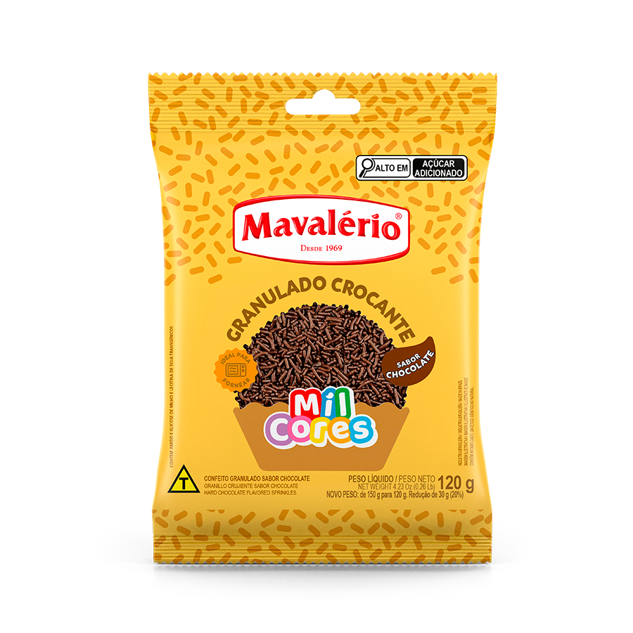 MAVALERIO GRANULADO 120G CHOCOLATE CROCANTE
