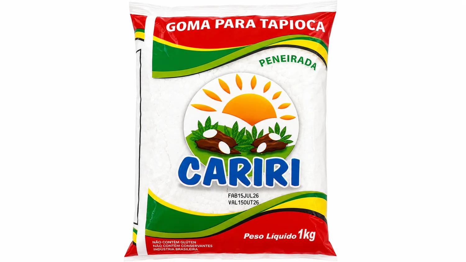 GOMA PARA TAPIOCA PENEIRADA CARIRI 1KG