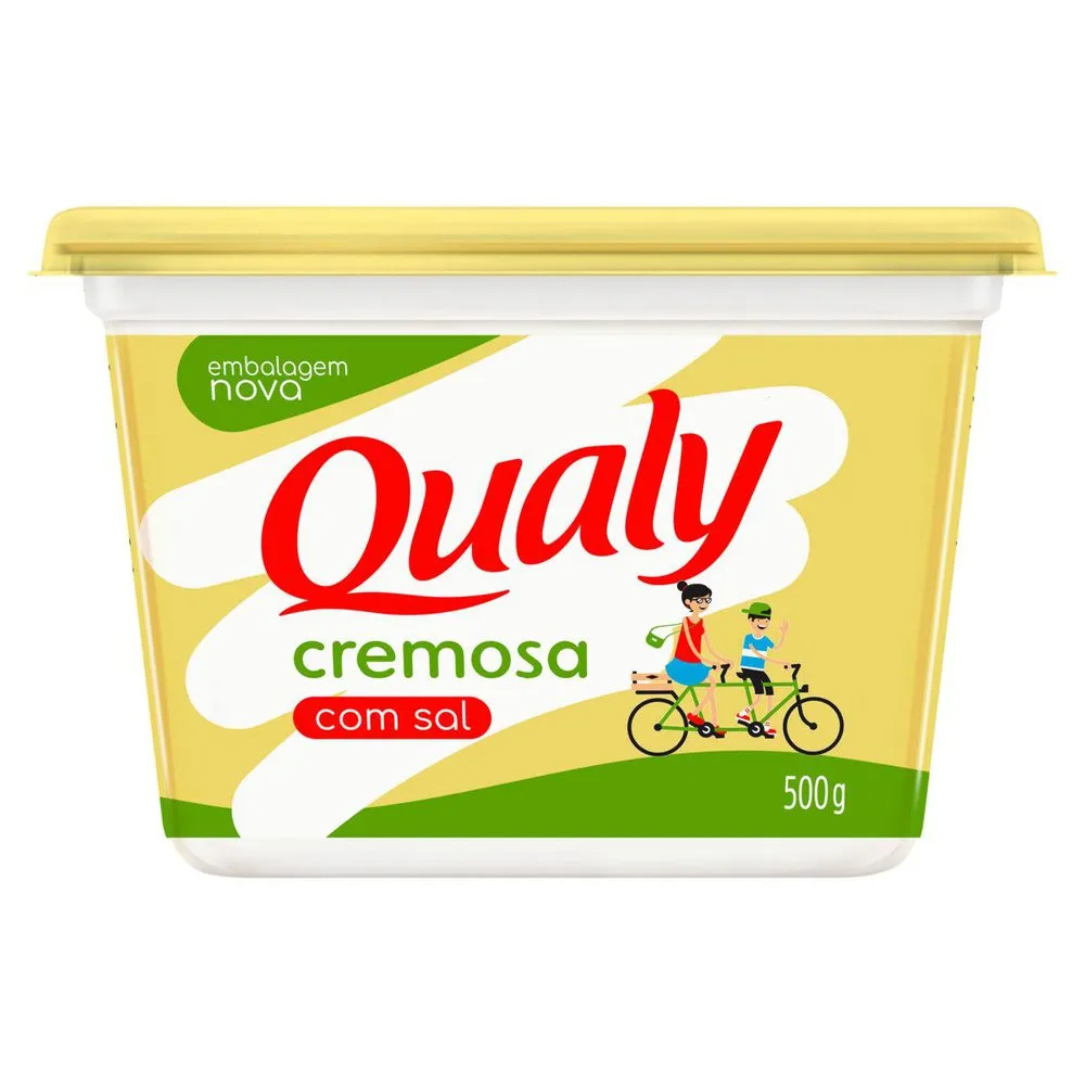 MARGARINA CREMOSA COM SAL QUALY POTE 500G