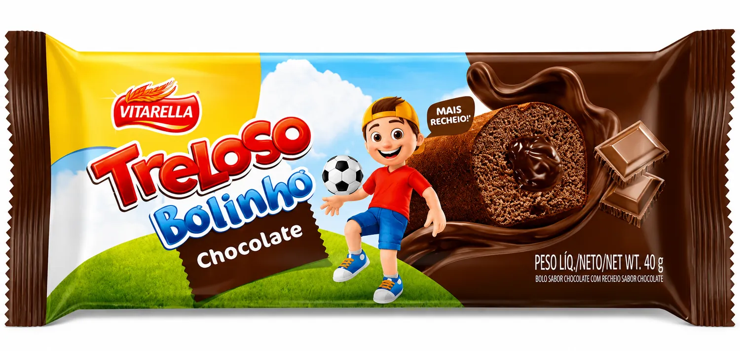 BOLINHO TRELOSO SABOR CHOCOLATE 40G