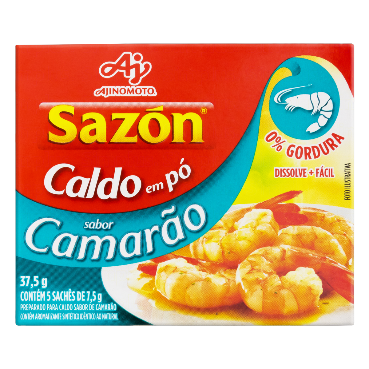 CALDO PÓ CAMARÃO SAZÓN CAIXA 32,5G