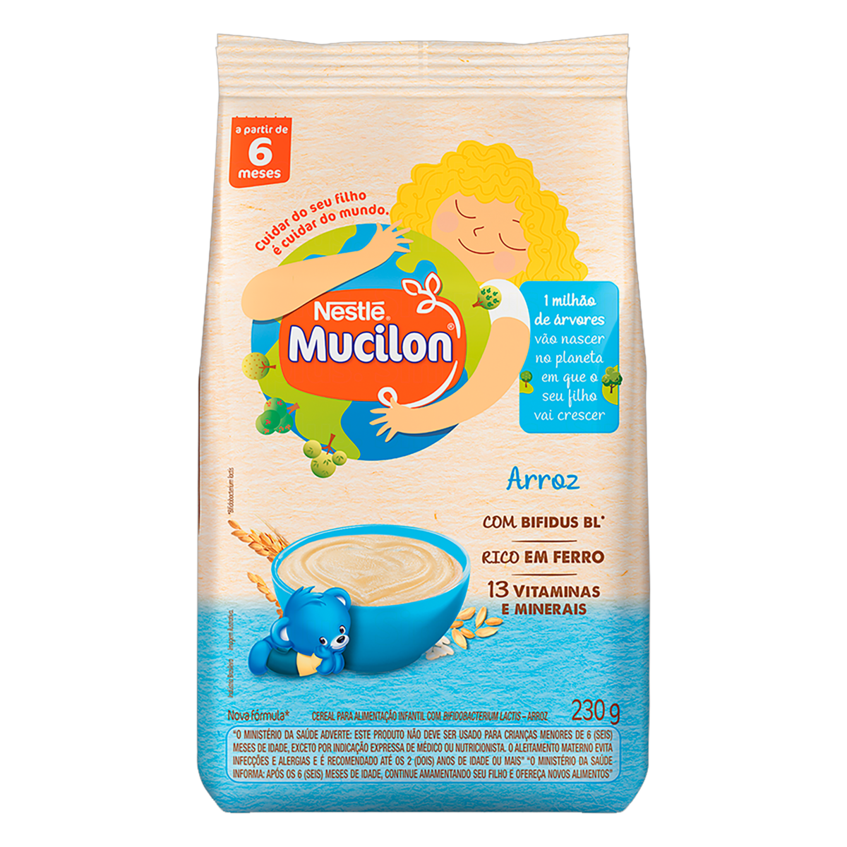 CEREAL INFANTIL ARROZ MUCILON PACOTE 180G