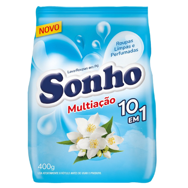 LAVA-ROUPAS PÓ SONHO MULTIAÇÃO PACOTE 400G
