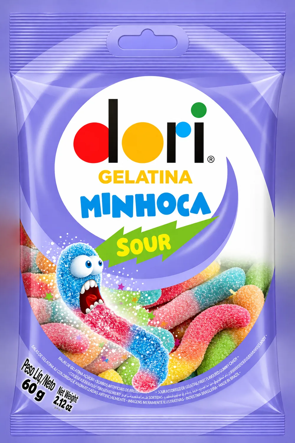 GELATINA DORI MINHOCA ÁCIDA 60G