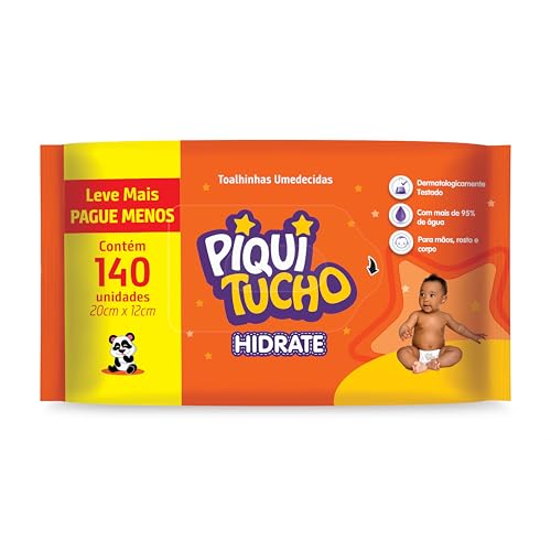 TOALHINHAS UMEDECIDAS HIDRATE 140UN PIQUITUCHO