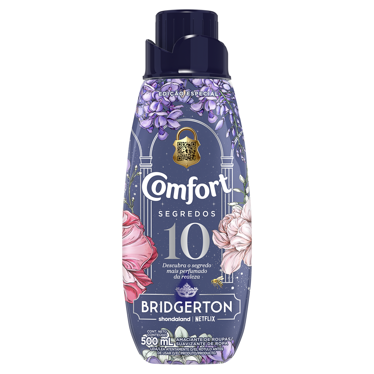 AMACIANTE COMFORT CONCENTRADO 500ML SEGREDOS 10