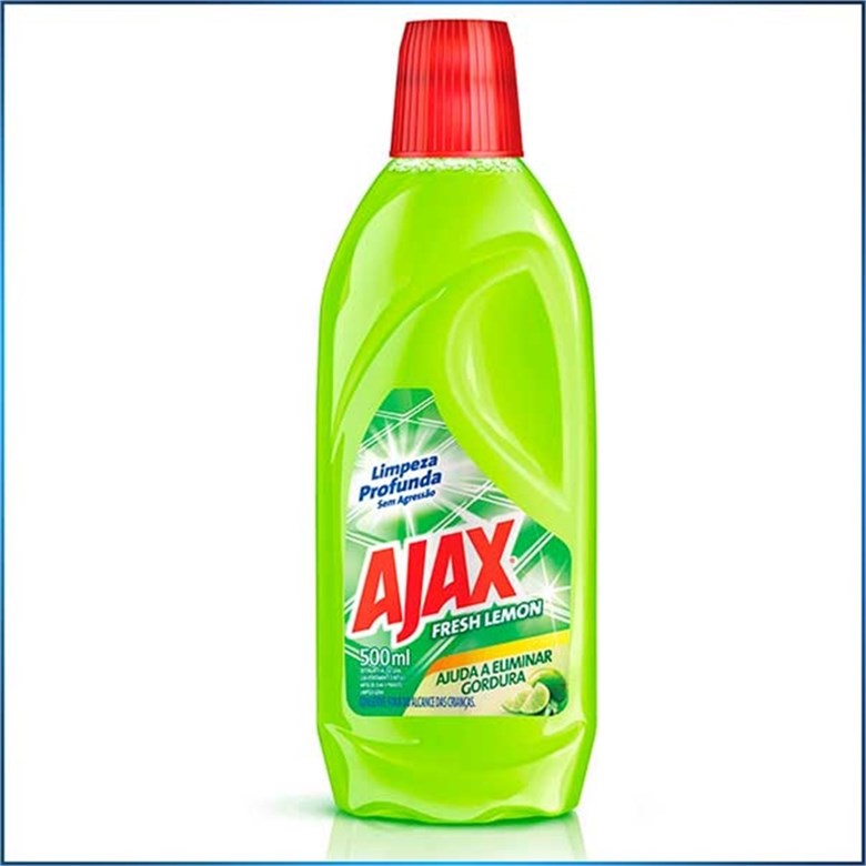 LIMPADOR LIMPEZA PESADA LEMON AJAX FRESH FRASCO 500ML