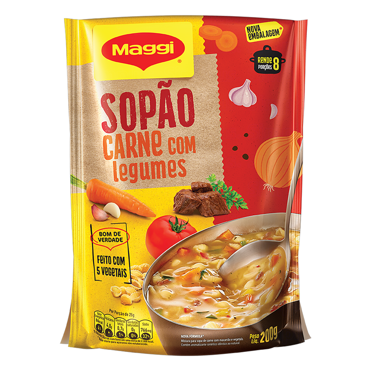 MAGGI SOPAO SP CARNE 200G BR — imagem 1