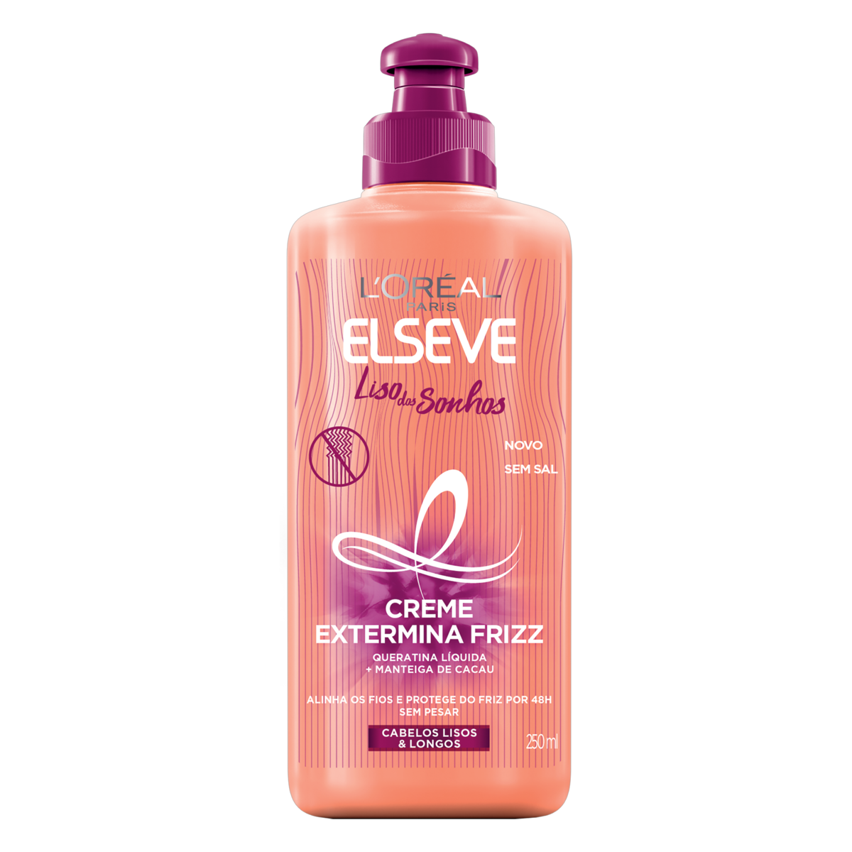 CREME PARA PENTEAR LORÉAL PARIS ELSEVE LISO DOS SONHOS FRASCO 250ML 0