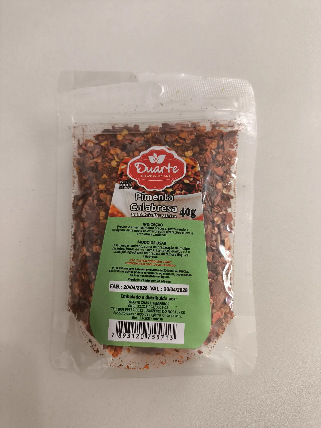 PIMENTA CALABRESA 40G DUATE