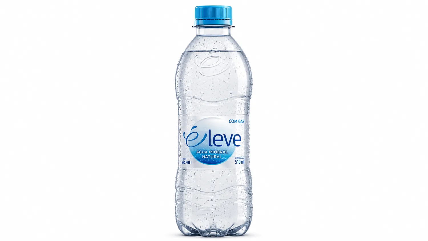 ÁGUA MINERAL E LEVE COM GÁS EMBALAGEM PET 510ML