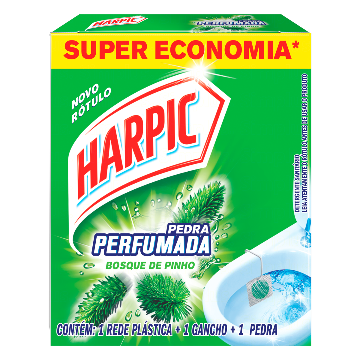DETERGENTE SANITÁRIO PEDRA BOSQUE DE PINHO HARPIC 0
