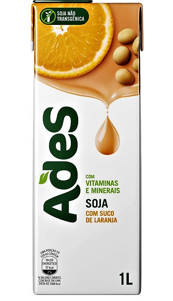 BEBIDA À BASE DE SOJA LARANJA ADES CAIXA 1L
