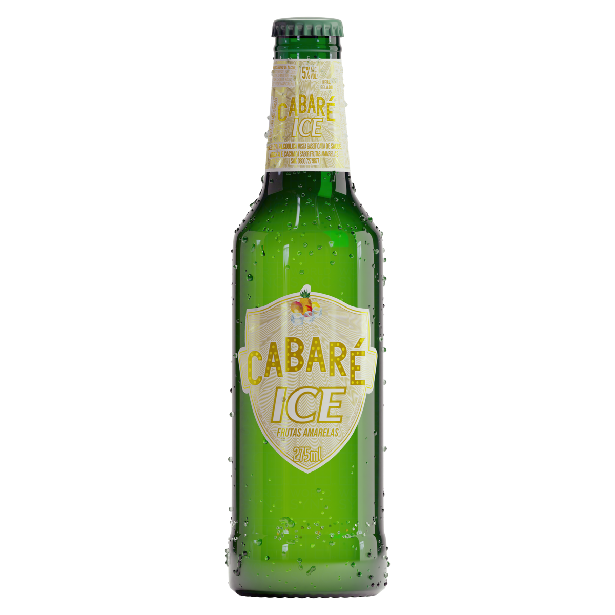 BEBIDA MISTA ALCOÓLICA FRUTAS AMARELAS CABARÉ ICE GARRAFA 275ML