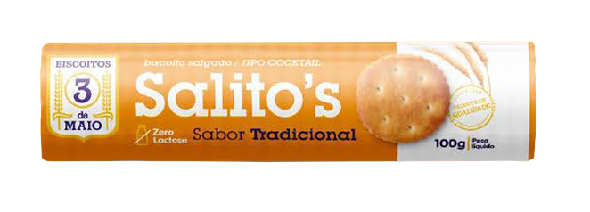 BISCOITO SALITOS TRADICIONAL 100G 3 DE MAIO