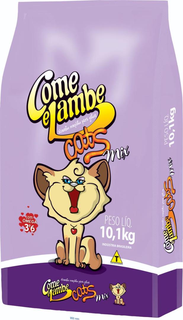 RACAO PARA GATO COME LAMBE MIX 500G