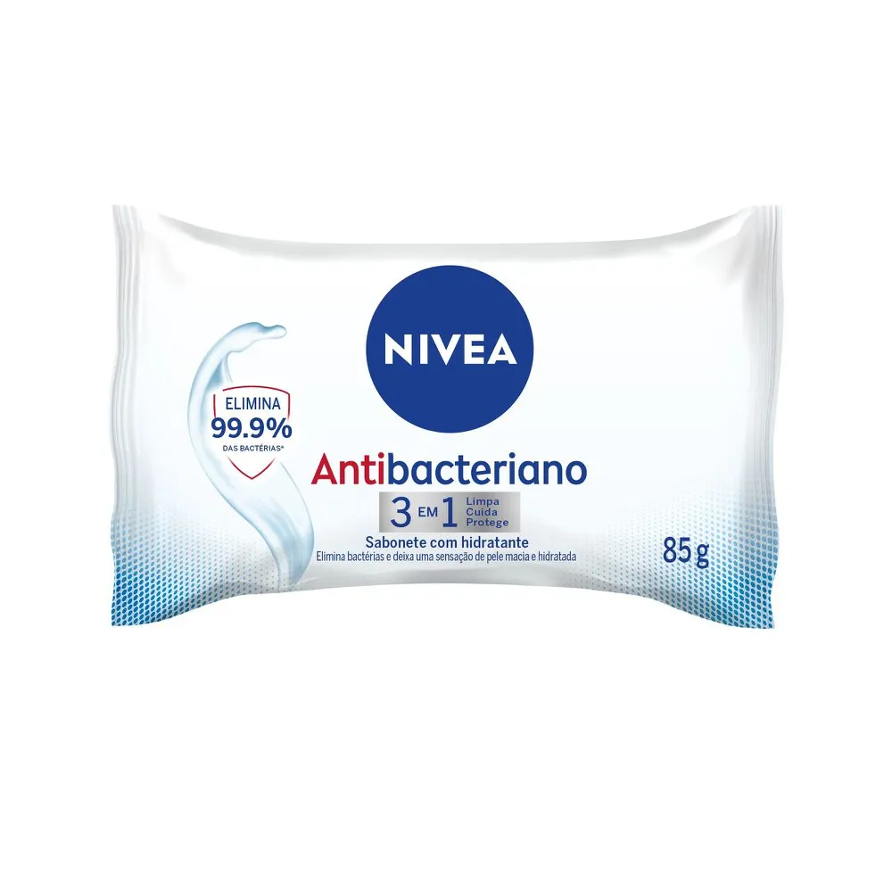 SABONETE EM BARRA NIVEA ANTIBACTERIANO 3 EM 1 - 85G