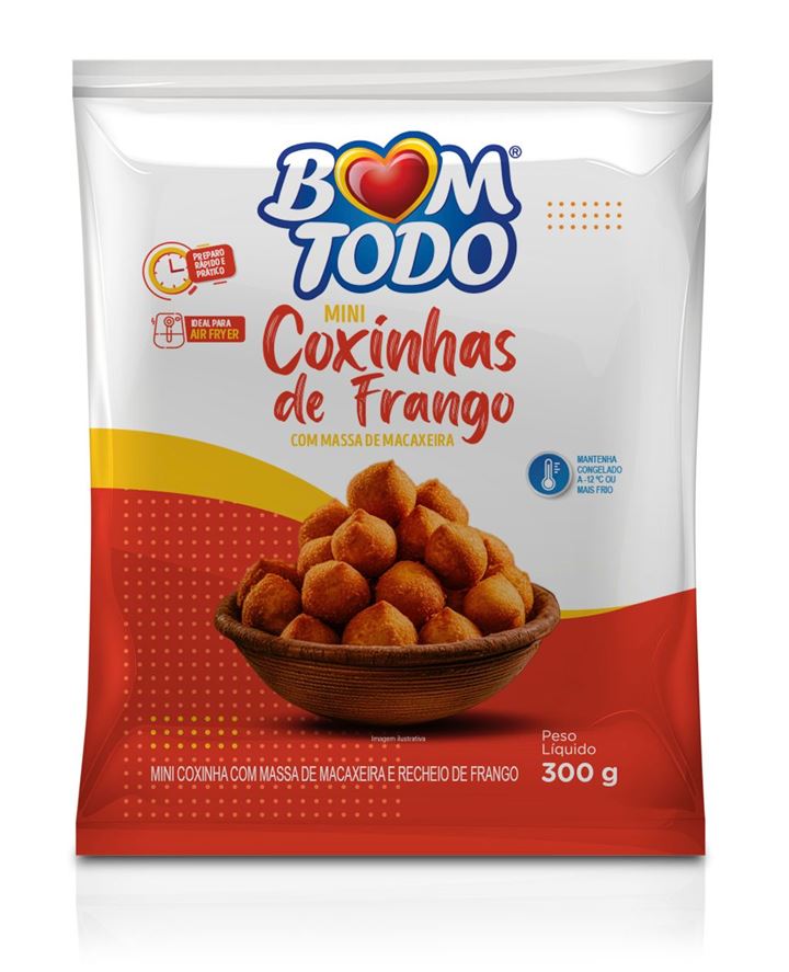 MINI COXINHA DE FRANGO BOM TODO 300G CONGELADA