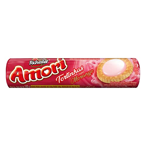 BISC RICH. TORTINHA 140G AMORI MORANGO