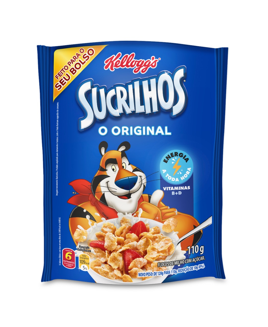 CEREAL MATINAL ORIGINAL KELLOGGS SUCRILHOS PACOTE 110G