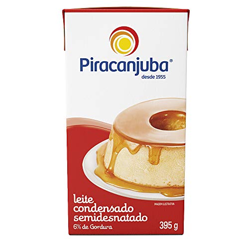 LEITE CONDENSADO SEMIDESNATADO PIRACANJUBA CAIXA 395G