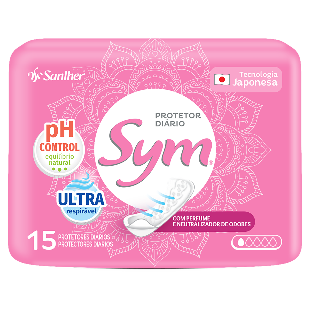 PROTETOR DIARIO SYM 15UNI C/ FRAGRANCIA — imagem 1