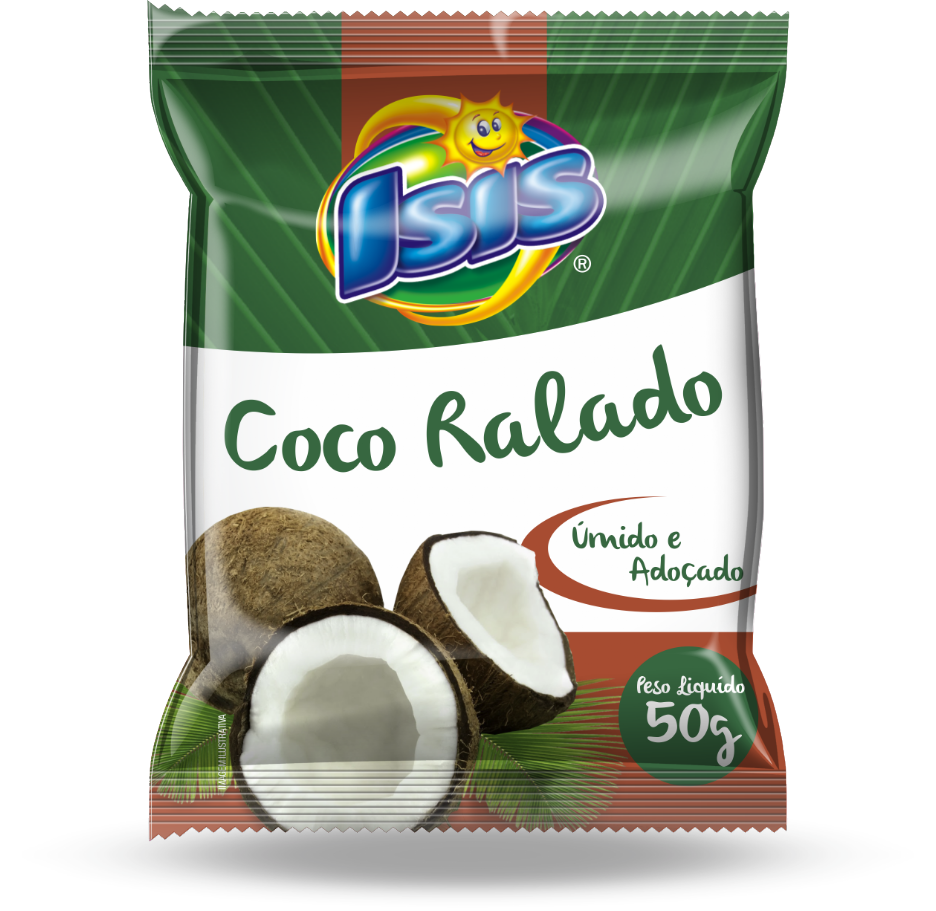 COCO RALADO ÚMIDO E ADOÇADO 50G ISIS