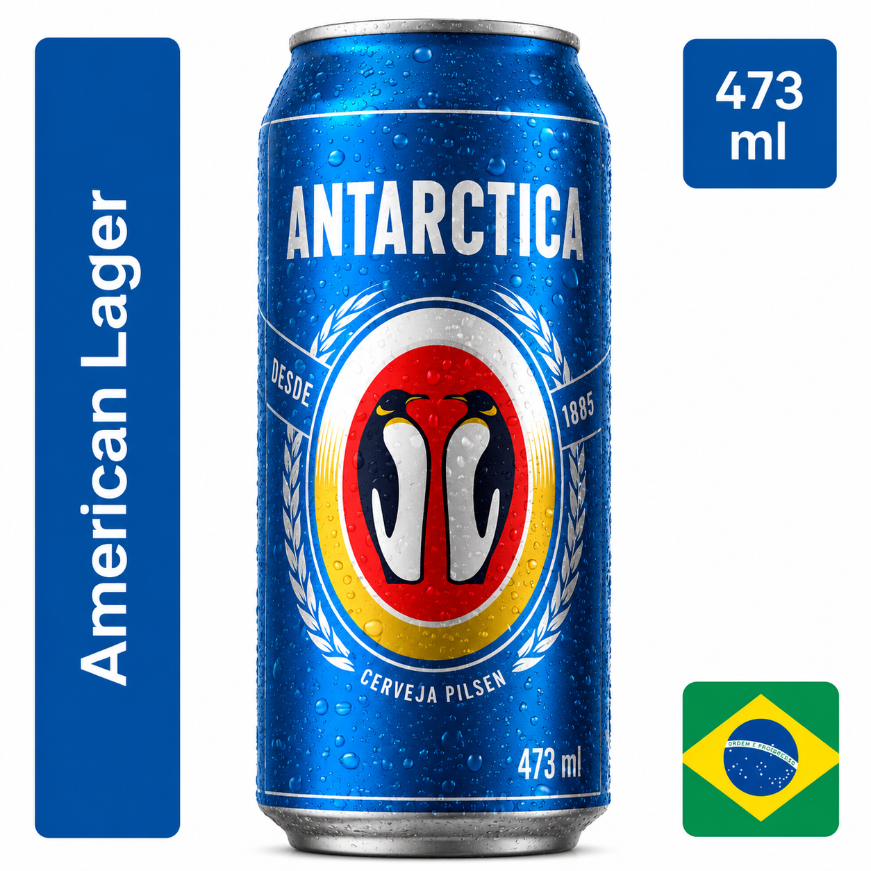 CERVEJA ANTARCTICA PILSEN LATÃO 473ML