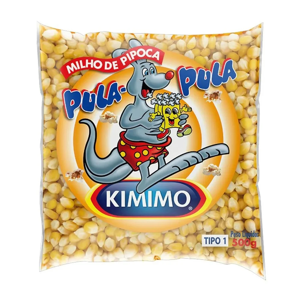 MILHO PARA PIPOCA TIPO 1 KIMIMO PULA-PULA PACOTE 400G