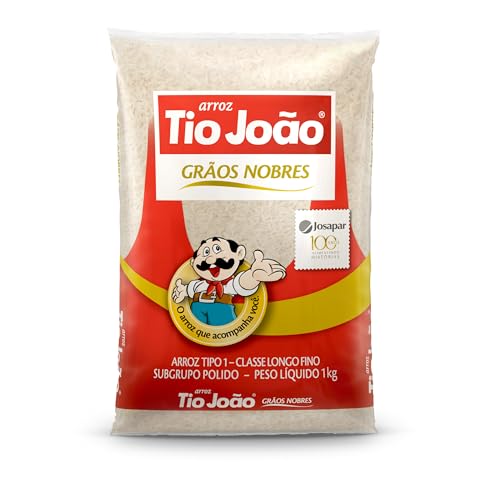 ARROZ TIO JOÃO 100% GRÃOS NOBRES TIPO 1 CLASSE LONGO FINO 1 KG