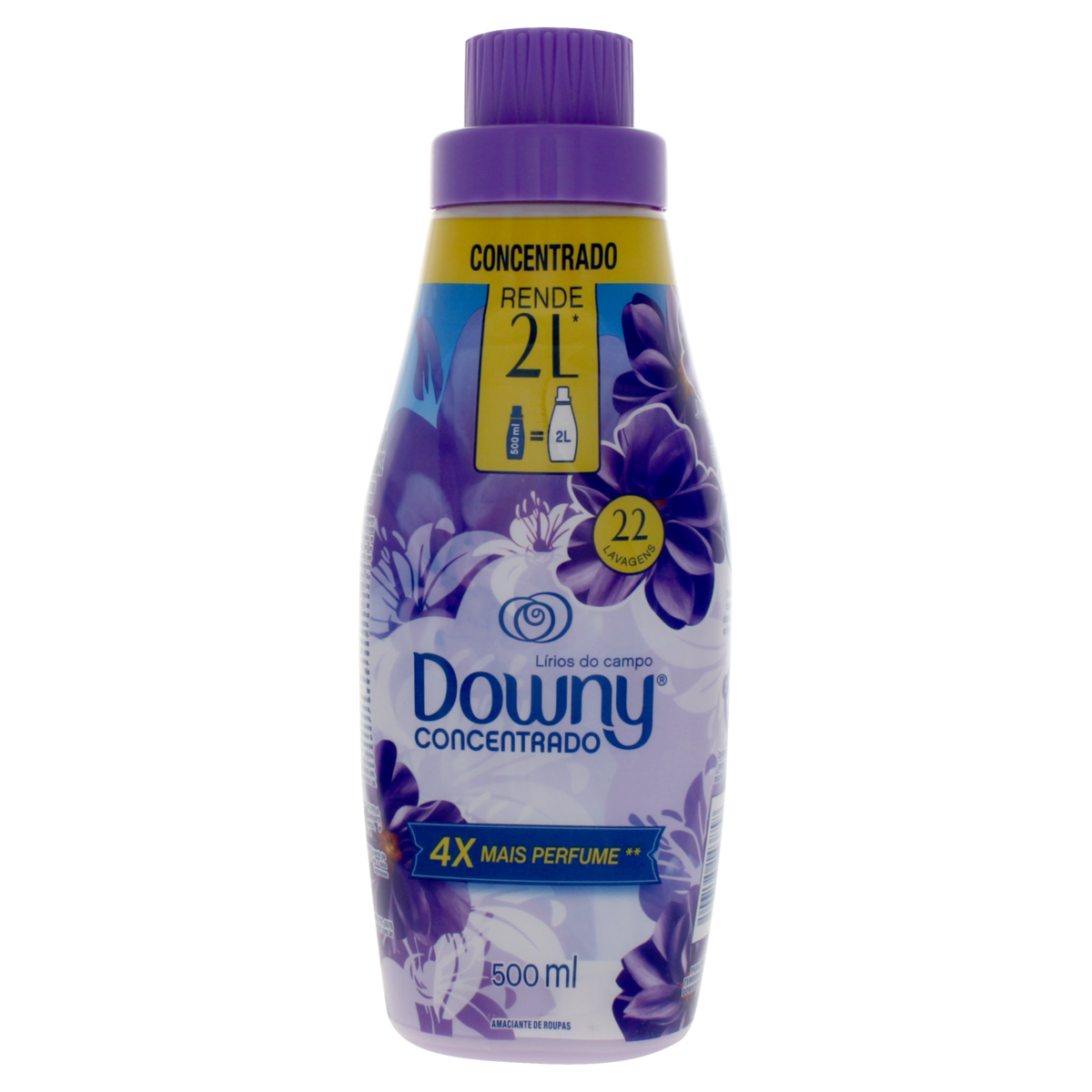 AMACIANTE DE ROUPA CONCENTRADO LÍRIOS DO CAMPO DOWNY FRASCO 500ML 0