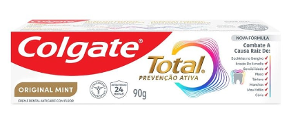 CREME DENTAL COLGATE 90G TOTAL ORIGINAL MINT