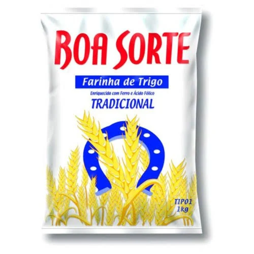 FARINHA DE TRIGO TIPO 1 TRADICIONAL BOA SORTE 1KG