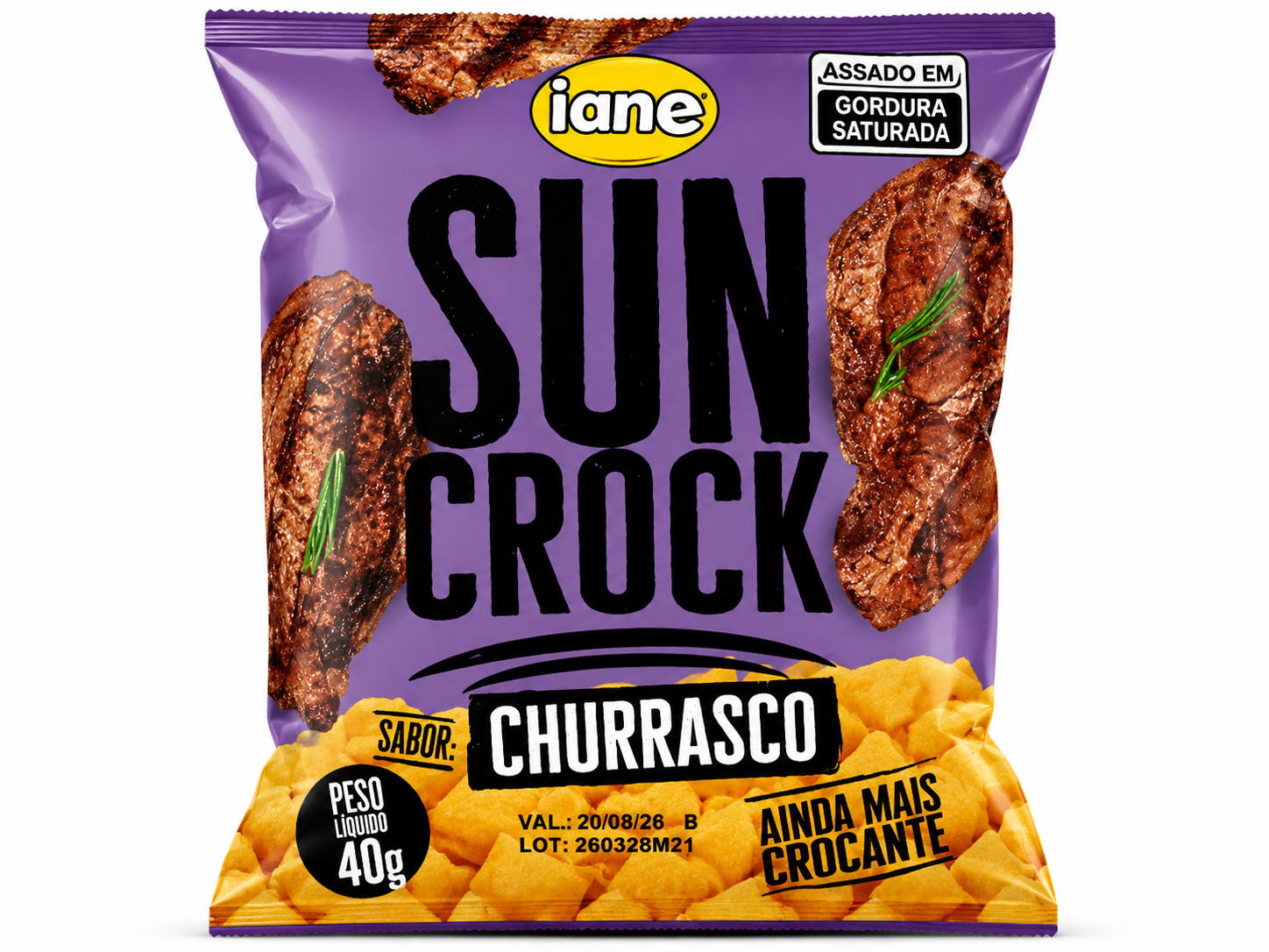 SALGADINHO PIPOCA SUNCROCK CHURRASCO 40G